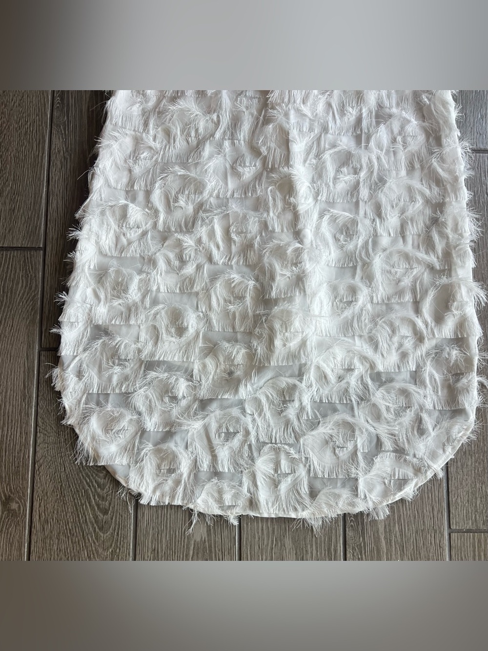 White Feathered Women's Swim Suit Cover-Up Dress NWOT Size Small - Picture 14 of 14
